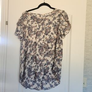 Cato Womens Paisley Blouse Size L Euc